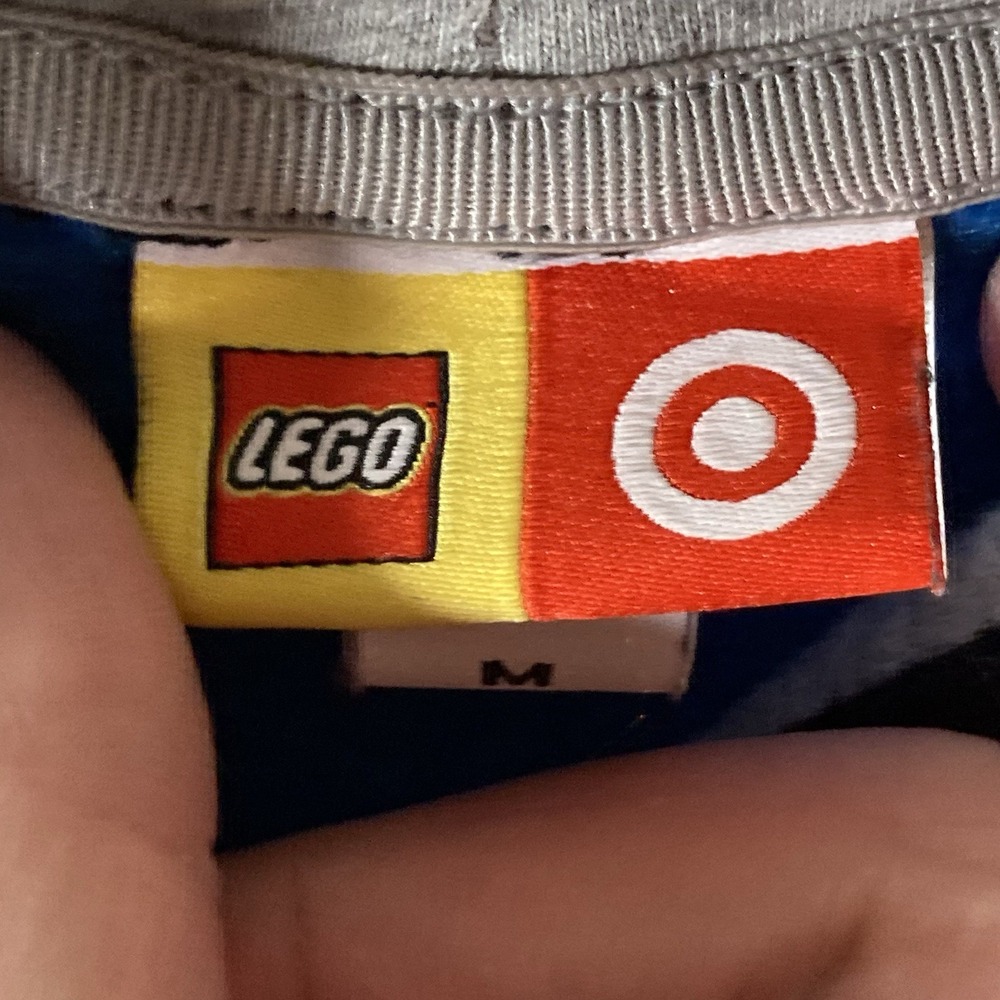 Mens Colorblock Hoodie Medium Streetwear Y2K Lego Style Pullover - Picture 3 of 6